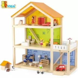 비가() 3층 인형의집 (V44569) 의집 장식 3의 3하우스 돌하우스 역할놀이 어린이장난감
