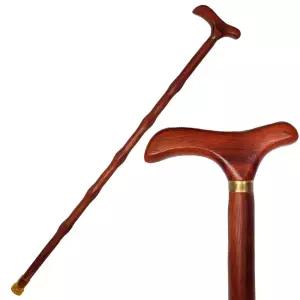 붉은 나무 원목 고급 할머니 지팡이 보행 용품 보조기 산책 어르신 어른신선물 신사