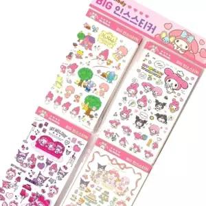 마이멜로디 빅 인스스티커(한판)(911456) 문구용 팬시용 캐릭터 데코 꾸밈 다이어리 모형 귀여운