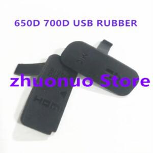 USB AV OUT HDMI 마이크 고무 문짝 하단 커버 캐논 700D 650D Rebel T5i Kiss X7i 카메라 수리 부품   인터