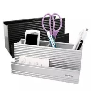 HM-504D 가로형다용도 책상정리함 실버 블랙 명함 다용도정리함 명함집