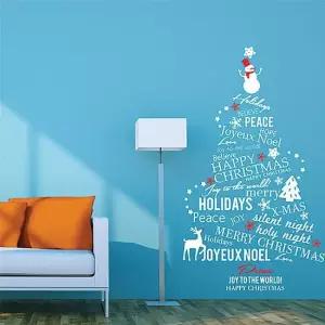 타이포트리 그래픽스티커 크리스마스 산타 겨울 눈꽃 크리스마스 산타 겨울 눈꽃