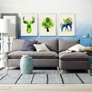 북유럽 모던 포인트 컬러풀 벽걸이 액자 월인테리어 액자프레임 인테리어액자 원목액자