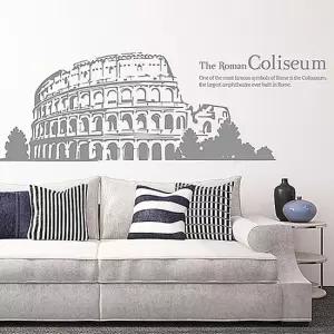 월드트립) 콜로세움 그래픽스티커 시트지 벽지 그래픽스티커 포인트스티커