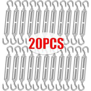 20/1개 후크 앤 아이 OC 타입 턴버클 사이즈 스테인리스 스틸 304 헤비 듀티 리깅 링 하드웨어 와이어 로프