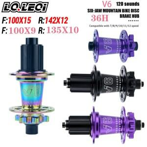 [호환품]LQ.LEQI V6 Mtb 허브 36H 베어링 HG 산악 자전거 프리허브 후면 시끄러운 큐브 부싱7/8/9/10/11/12