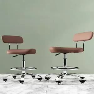 높은 의자 달린 회전 등받이 스툴 체어 캐셔 바퀴 바스툴 바텐 높이조절 식당 카운터