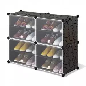 ( )큐브 신발장 조립식 현관 신발정리대 보관함 2열4단