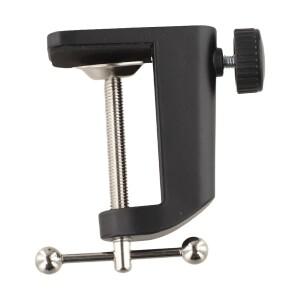 1PC 목공 클램프 스테인레스 스틸 테이블 마운트 클립 금속 마이크 스탠드 C 모양 조절 가능 5cm 높이