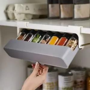 (제품선택 슬라이딩양념통세트)슬라이딩 양념통세트 상부장 양념통정리대 양념통선반