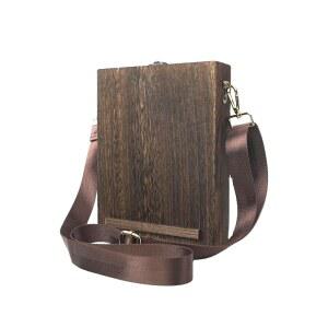 작가 메신저 나무 상자 가방 u2013 핸드메이드 레트로 크로스바디 스케치 도구 상자, 브러시, 펜 및 야외 페인팅을 위한 휴대용 아티스트 보관함