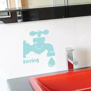 디콘) 물절약 그래픽스티커 시트지 벽지 포인트 그래픽스티커 포인트스티커