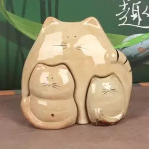 오손도손 고양이가족 소품인형 3P) 소품인형 고양이 동물인형 미니어처소품 고양이인형