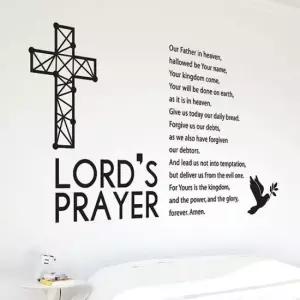 주기도문십자가 그래픽포인트스티커 시트지 벽지 그래픽스티커 포인트스티커
