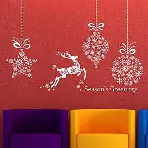 크리스마스의기적 그래픽스티커 크리스마스 눈꽃 크리스마스 산타 겨울 눈꽃