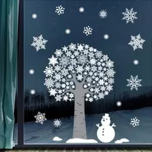 겨울 빅 크리스마스 스티커 시리즈1 국내제작 유치원 어린이집 이름표스티커 창문스티커