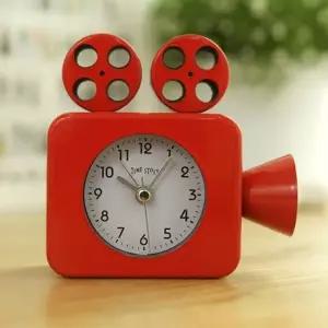 무비스타 알람 탁상시계 레드) 벽 저소음 양면 탁상 소음 선물 고급 캐릭터 탁상용시계