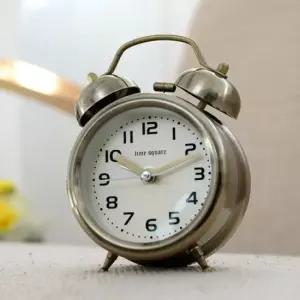 클래식 트윈 알람시계 블랙골드) 벽 저소음 양면 탁상 소음 선물 고급 캐릭터 탁상용시계