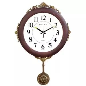 GB3084 무소음 월넛 원목 주석 추 벽시계 제조한국 양면시계 집들이 선물