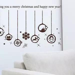 X마스 오너먼트B 크리스마스시즌 포인트그래픽스티커 크리스마스 산타 겨울 눈꽃