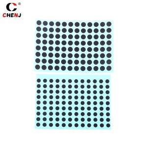 [호환품]1상자 직경 3/4/5/6 MM 4 크기 검정색 전도성 고무 패드 IR 원격 제어 버튼 용 수리 키트