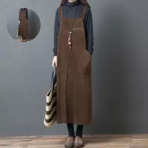 데님 올더스타일 멜빵 원피스 모조에스핀 루즈핏 코듀로이