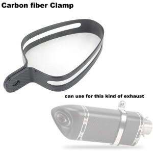 [호환품]바이크 오토바이 배기 모토 크로스 머플러 탄소 섬유 홀더 클램프 파이프 탈출 고정 링 지원 브래