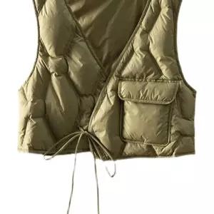 여성 숏패딩 자켓 코체비스 경량 패딩 아보체 크롭 점퍼