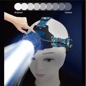 디제이 LED 강력한 밝기 직진성 캠핑 등산 헤드랜턴램프 충전식 해루질 야외 XHP 밝은 안전모
