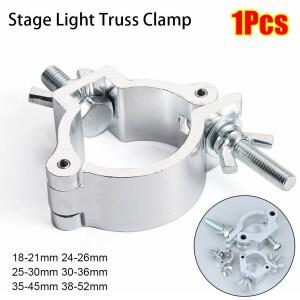 1Pcs 알루미늄 합금 무대 조명 트러스 클램프 퀵 릴리스 클립 브래킷 DJ 라이트 실버 18-21mm 38-52mm 행거
