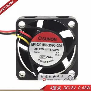 SUNON 냉각 선풍기, 40mm EF40201BX-Q09C-G99 12V, 1.08W, 4020, 40x40x20mm