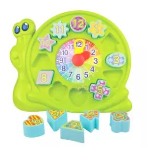 돌아기 도형맞추기 숫자읽기 달팽이 시계 인지발달 블록 유아 완구 모양끼우기 IQ EQ