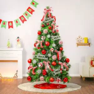 210cm 해피 롤리팝 스카치 솔잎 풀세트업소용트리 매장용 크리스마스파티 파티용 만들기 꾸미기 DIY 고급