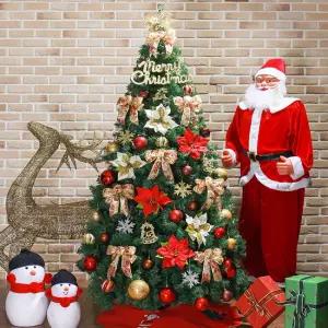 210cm 카니발 골드레드 스카치 풀세트트리만들기 장식품 꾸미기 크리스마스 DIY 가정용 데코 고급