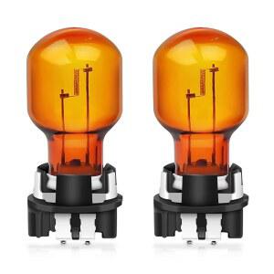 [미국배송] (2팩) PWY24W 12174NA 턴 시그널 전구 12V 24W 파사트 2016-2018 라비다 2017 옥타비아 아우디 A4 3분기 7 2016 포드 퓨전 몬데오 EDGE - 12174 12174 NAHTR과 호환 가능