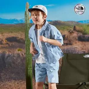 노스페이스 브랜드관 노스페이스키즈 공식 NH8SR23S 키즈 익스플로러 세트_BABY BLUE 456319