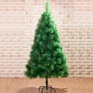 180cm 솔잎 크리스마스 트리 교회 유치원가정용 중형 나무 무장식 큰트리 만들기 꾸미기 성탄절 리얼 고급