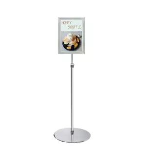 포스터 개폐식 스탠드(OPS-1200CP) A4 크롬메뉴거치대 판거치대 판받침대 메뉴판 안내판 판넬