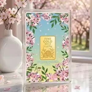 [골드앤]골드앤 24K 순금 플로라 벚꽃 골드바 1.875g