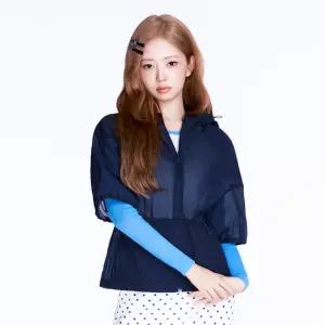 [밀레]밀레 여성 여름철 아웃도어 메쉬 후드 반팔 자켓 LD 엘라 베스트 다크 네이비_CC