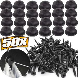 범용 카 뒷 트렁크 수납함 네트 클립 후크 다운 링 루프 패스너 자동차 인테리어  액세서리