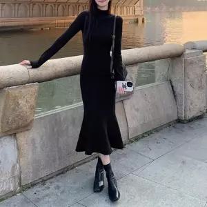 여성 의류 심플 슬림핏 반폴라 머메이드 TDB-NM-0187