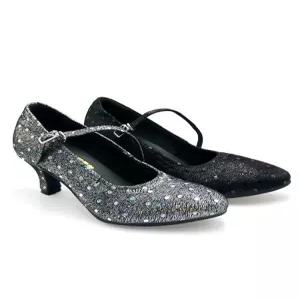 현대무용 댄스화 여성용 양가죽 중간굽 미들힐 왈츠 부드러운 밴드형 스포츠화