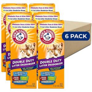 ARM & HAMMER 고양이 쓰레기 탈취제 더블 듀티, 30온스, 6팩