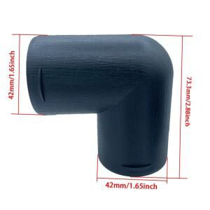 자동차 트럭 캠핑카용 에어 벤트 배출구 디젤 주차 히터 L자형 엘보 벤드 덕트 파이프 배기 커넥터 42mm
