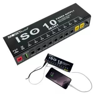 OOAF129 미니 파워서플라이 10구 아답터케이블 포함10구 멀티이펙터 독립접지 연주용