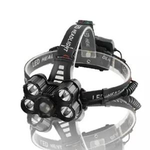 한빛 LED 충전식 줌 헤드랜턴 HV-25HDLED전구 배터리내장 각도조절 점멸 등산 낚시 야간작업 머리용 야간영