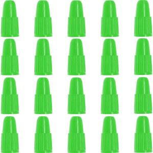 [미국배송] OUGER 프레스타 밸브 캡 녹색 플라스틱 자전거 먼지 타이어 - MTB 산악/도로 자전거 액세서리 실외용 프레스타/프렌치 스템 커버(20팩)
