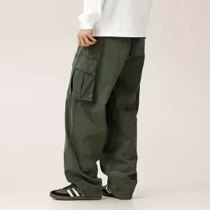 호크아이 남친 바지 팬츠 가을 빈티지 멀티포켓 데일리룩 카고 편안한 커플룩 배기 KUK3