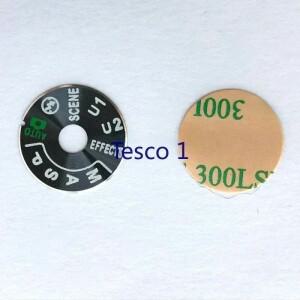 Nikon D7100 D750 카메라용 접착 테이프 교체용 새 상단 커버 기능 다이얼 모드 플레이트 인터페이스 캡